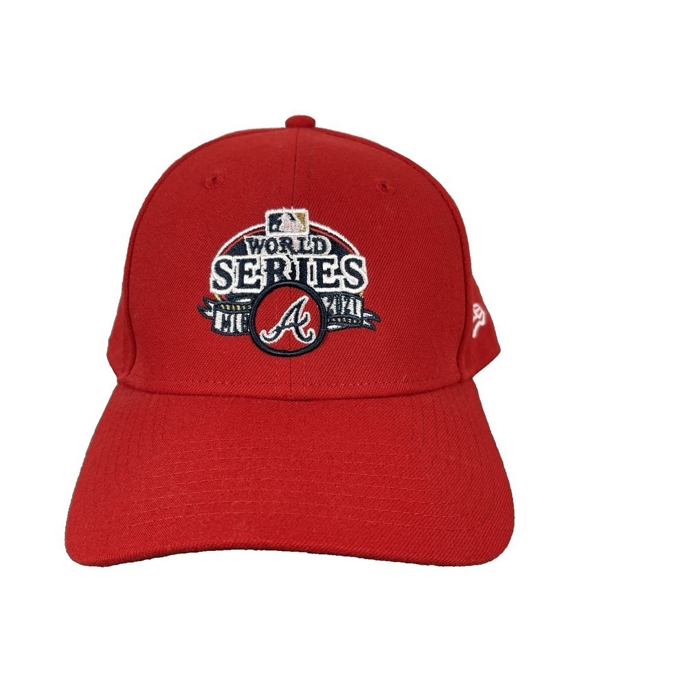 New Era 9FORTY Atlanta Braves 2021 World‎ Series Hat Red/Black One Size